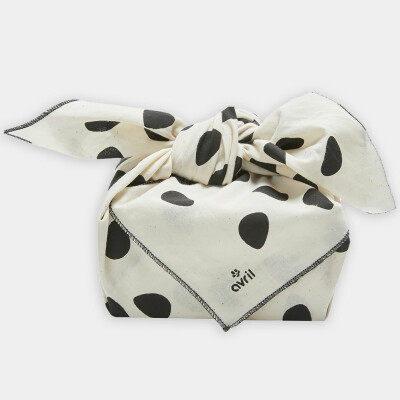 Furoshiki galets coton bio 65x65cm - Avril