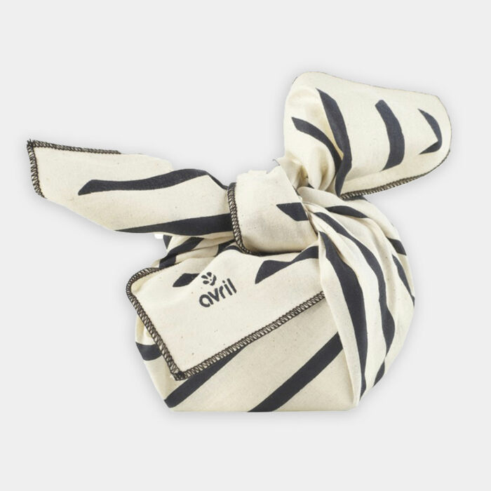 Furoshiki zèbre coton bio 52x52cm - Avril