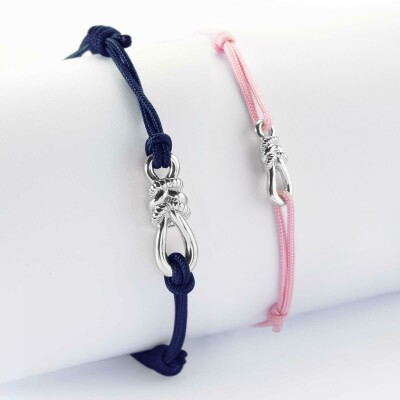Duo de bracelets homme enfant argent "Le lien" - HappyBulle x Lilylovesfashion
