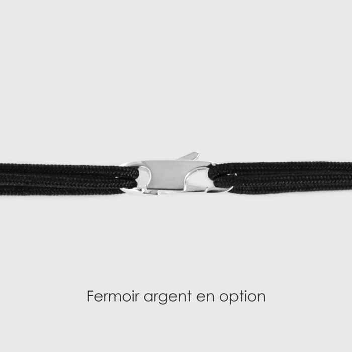 Fermoir homme argent en option