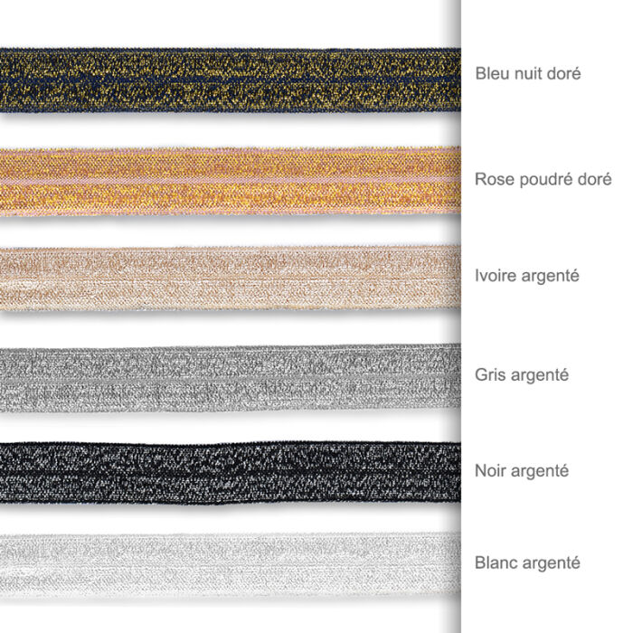 Nuancier cordon pailleté interchangeable