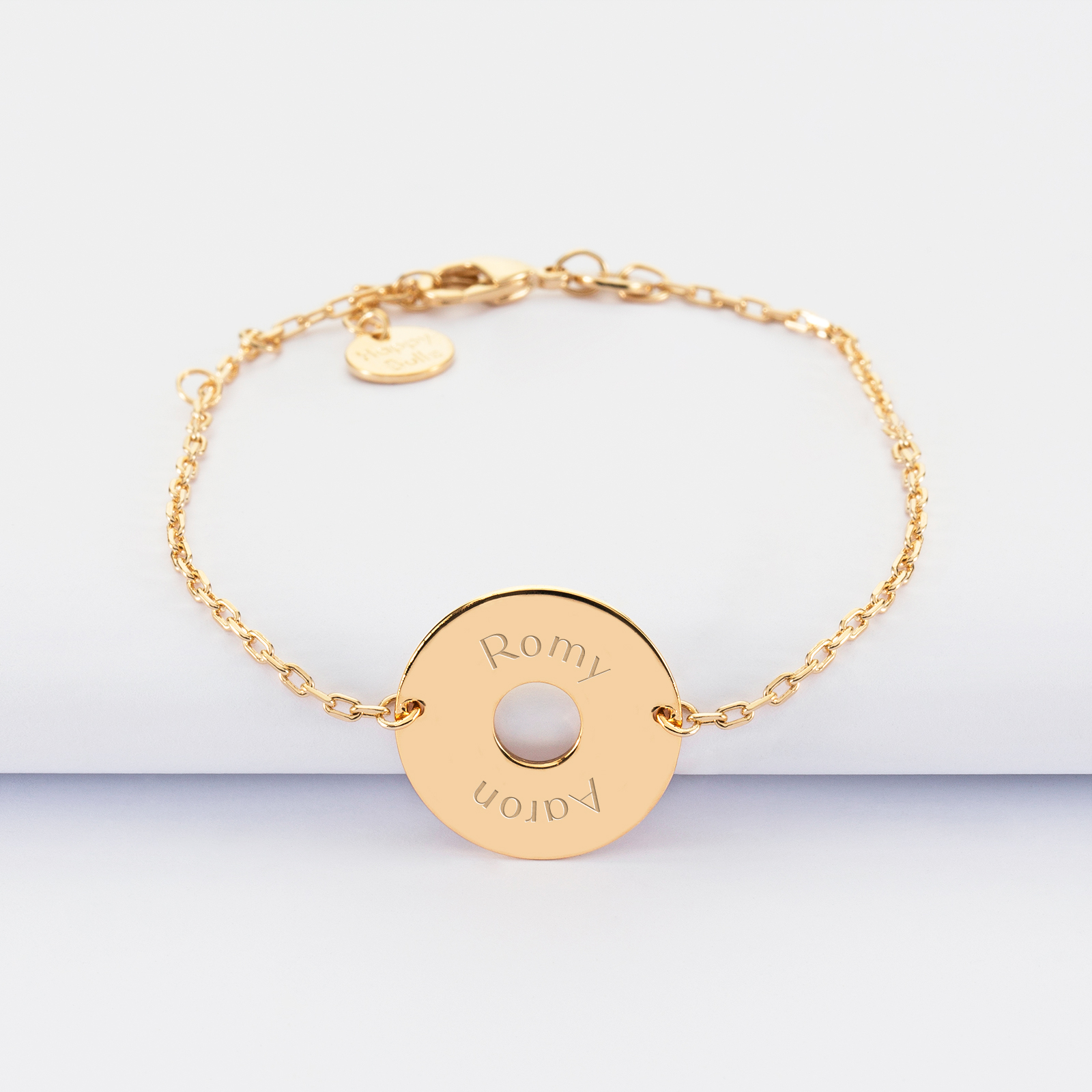 Personalised engraved gold plated 