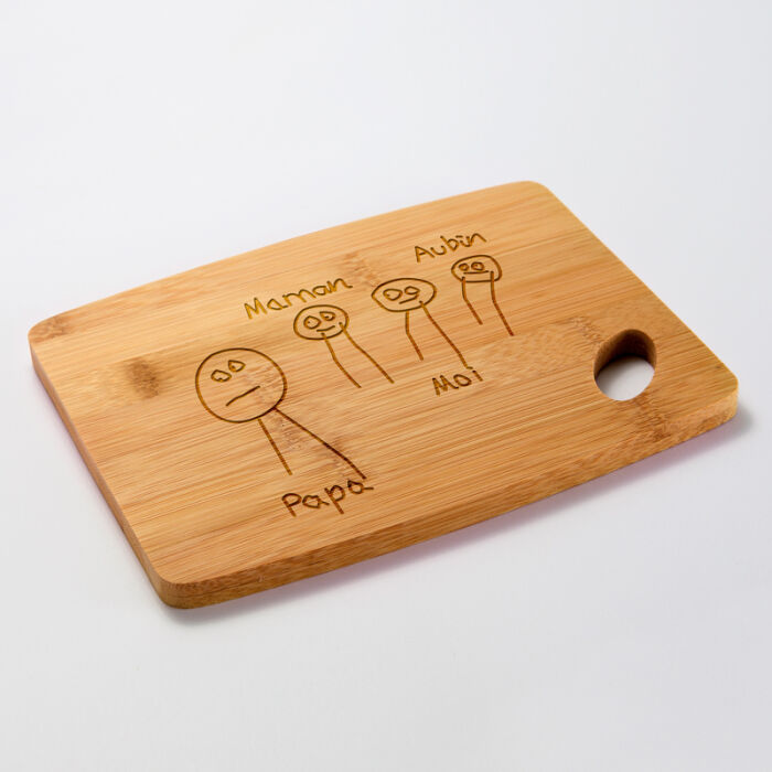 Toupie personnalisée gravée bois