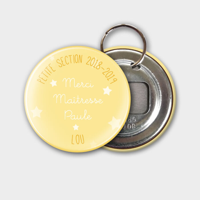 Accessoires "Merci maitresse" édition limitée jaune 3