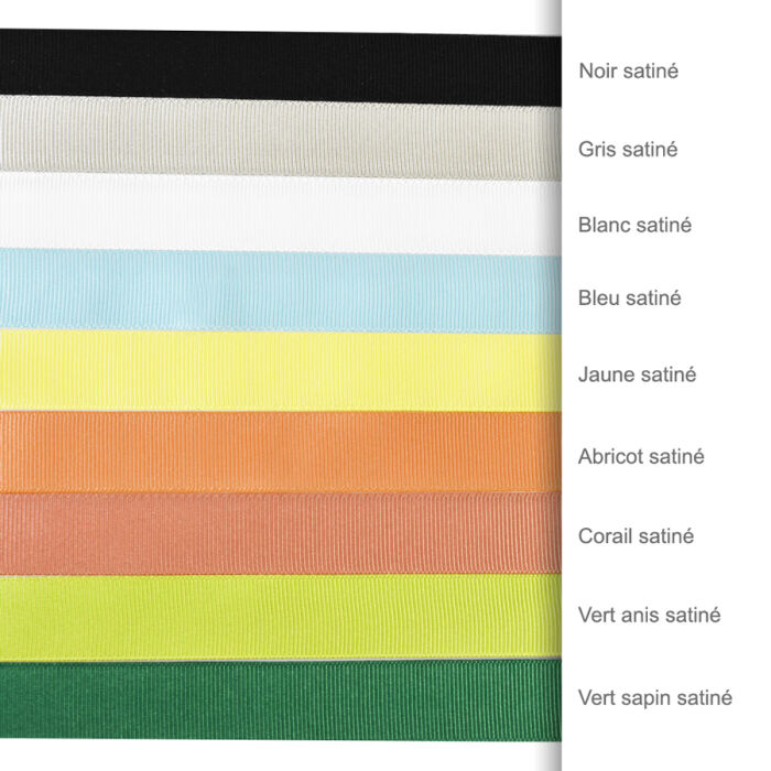 Nuancier ruban noeud papillon