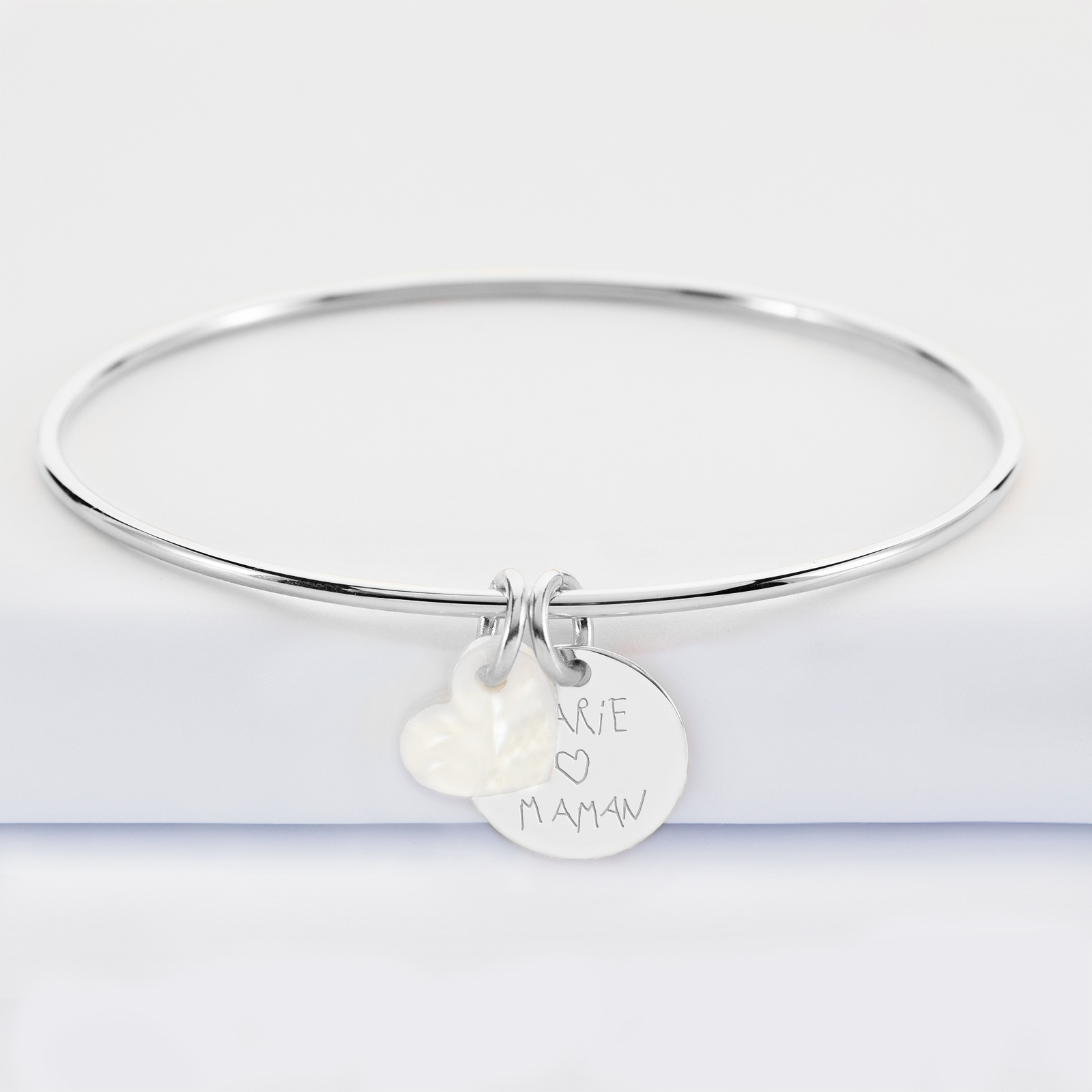 Bracelet Pour Femme En Argent Sterling Massif 925 - 18 Grammes - Jonc Réglable - Fait Main Inde