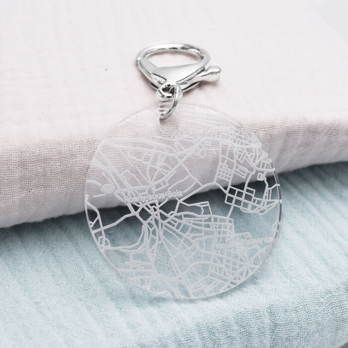 Porte-clés géo map carte