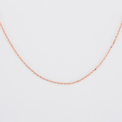 Chaîne maille plaqué or rose - 1 Chaîne maille plaqué or rose - 1