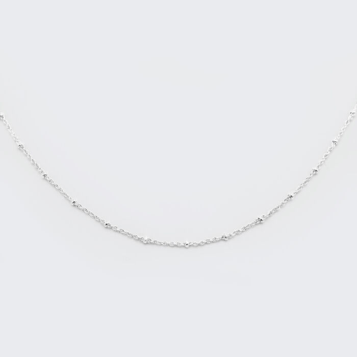 Chaîne boule maille argent