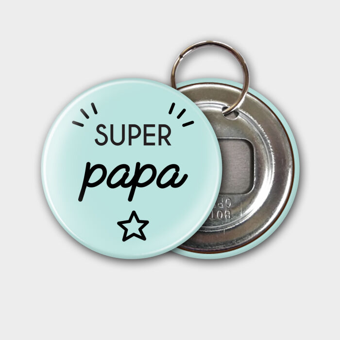Porte clés-décapsuleur personnalisé 56mm - dessin papa
