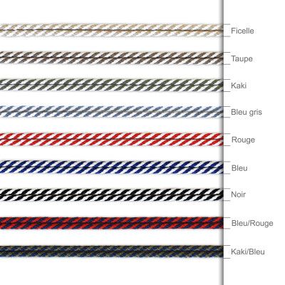 Nuancier cordon homme tréssés