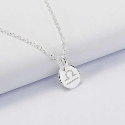 Personalised initial engraved silver medallion pendant 10 mm – ‘Astro’ special edition Personalised initial engraved silver medallion pendant 10 mm – ‘Astro’ special edition