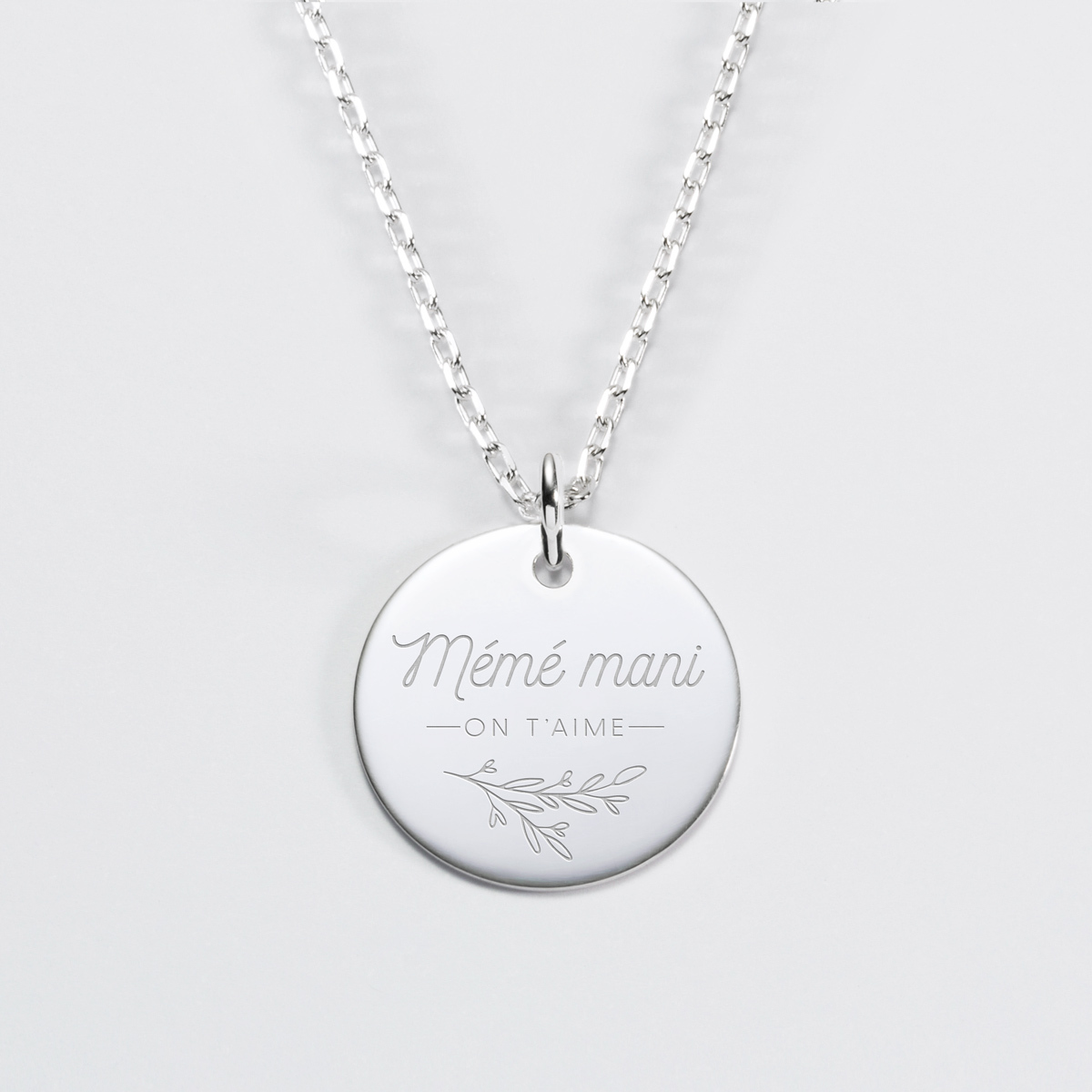 Pendentif Vintage 'Les Amoureux' En Argent Massif - Médaille Romantique - Occasion Très Bon état