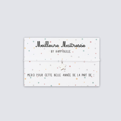 Bracelet "Meilleure maitresse" carte