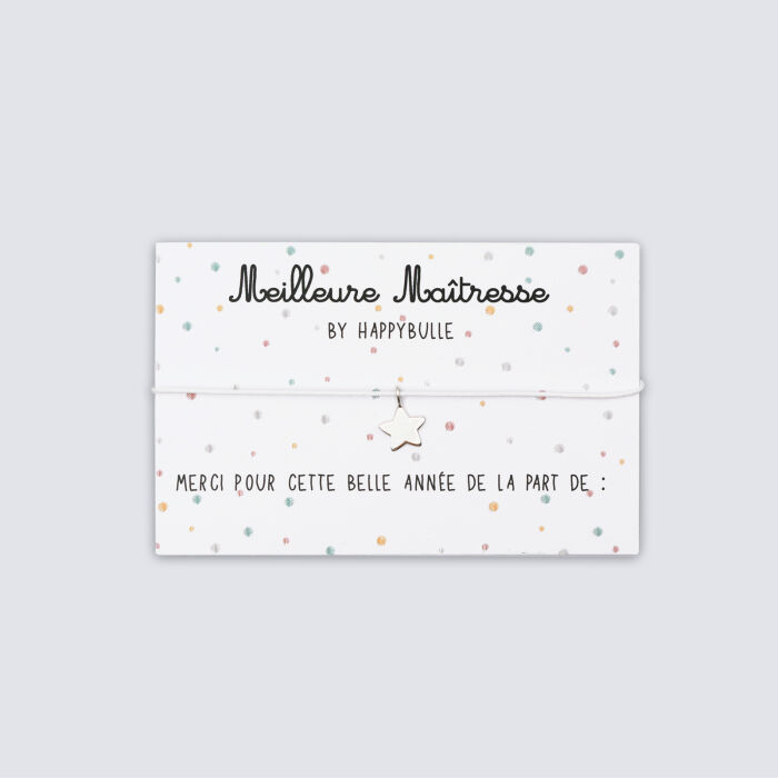 Bracelet "Meilleure maitresse" carte