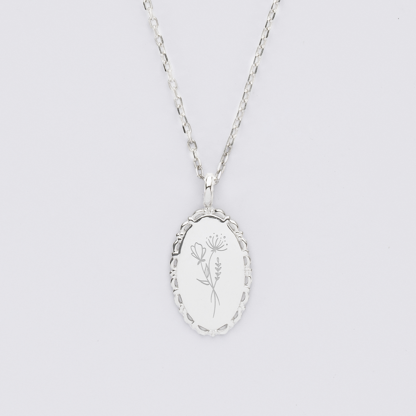 Pendentif Vintage En Métal Forme Trèfle - Collier Ancien