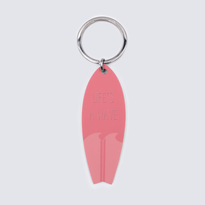 Porte-clés personnalisé médaille gravée acrylique Planche de Surf 3