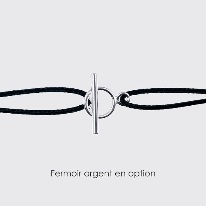 Fermoir femme argent en option cordon