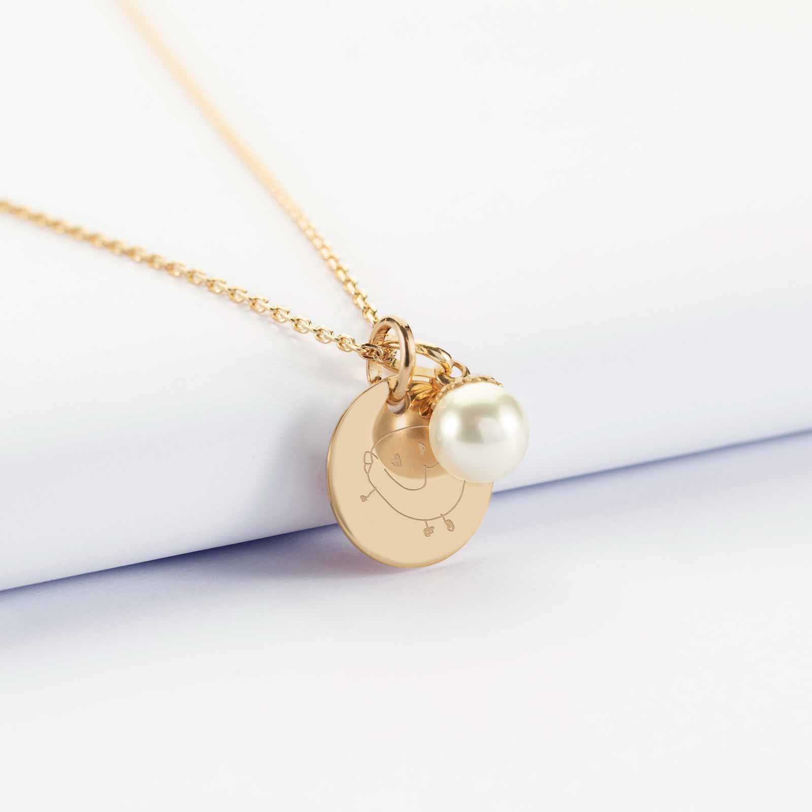 Pendentif Médaille Ancien Plaqué Or – Style Breloque Vintage