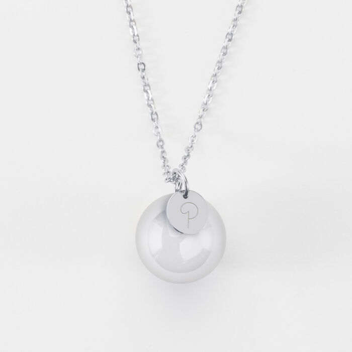 Bola de grossesse personnalisé médaille gravée acier 10 mm P