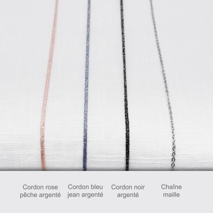 Chaine femme bola acier en option