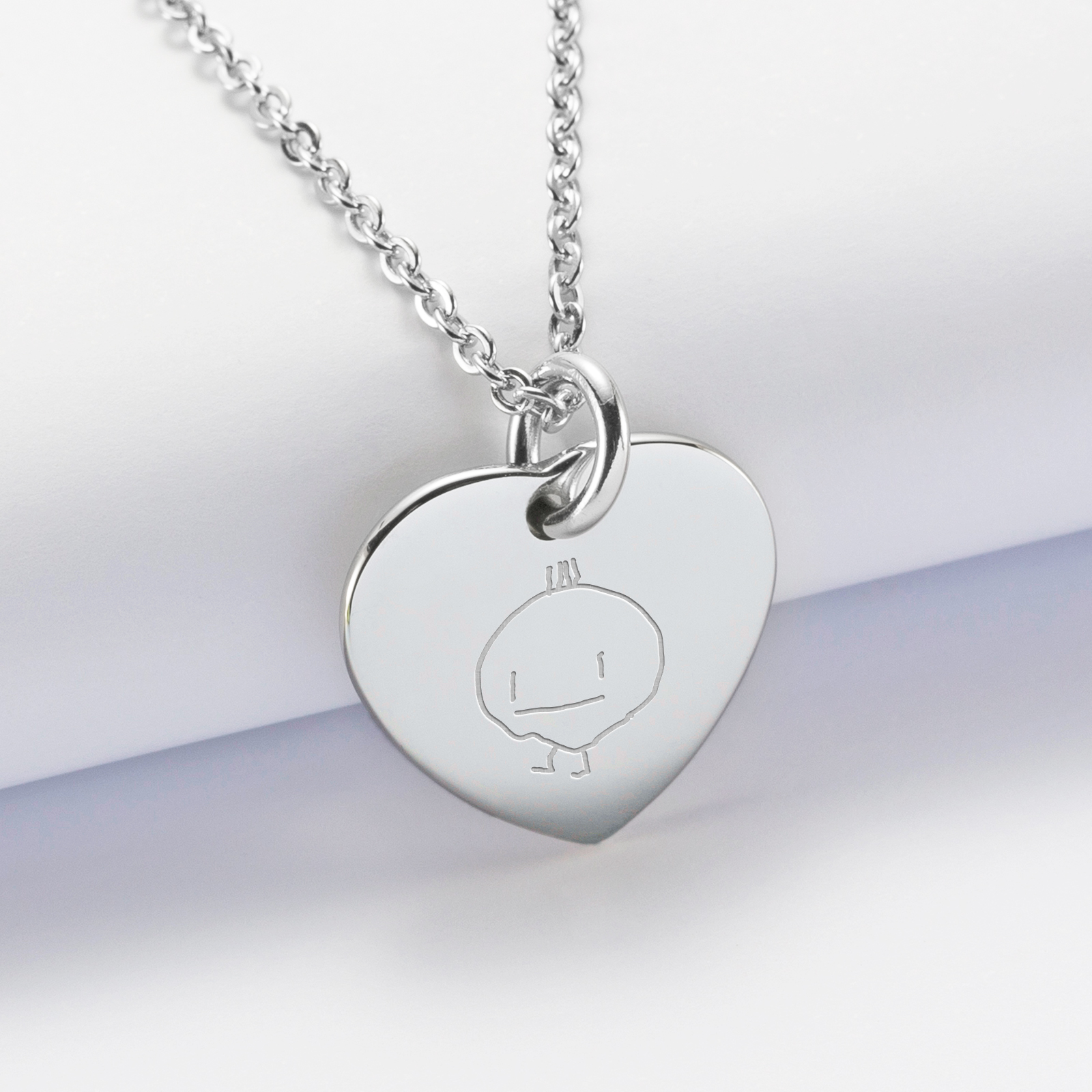 Collier Cordon Pendentif Tube à Graver - Gravure 24 h