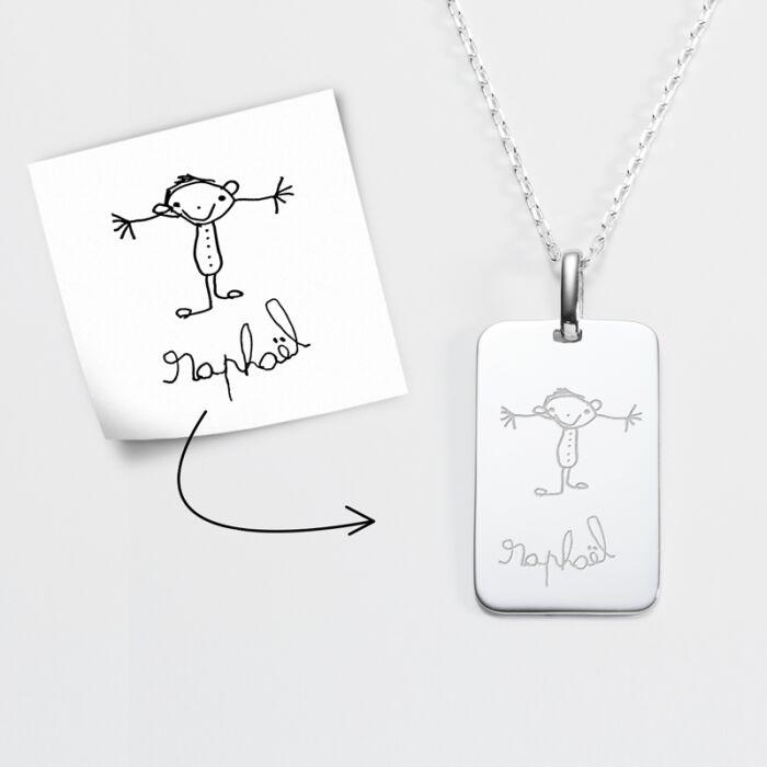 Personalised gents engraved silver medallion pendant 20x32mm tutorial