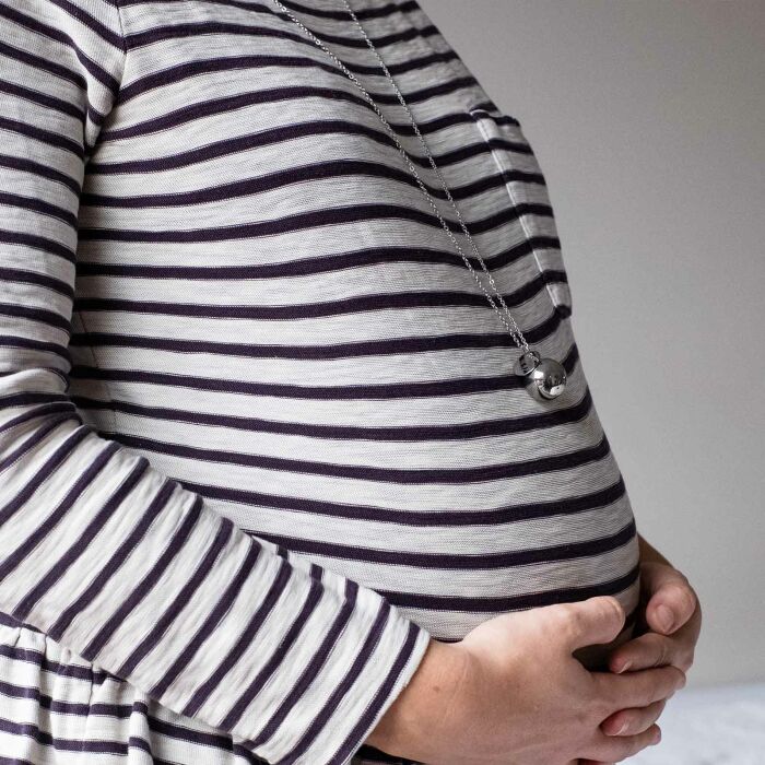 Bola de grossesse personnalisé médaille gravée acier 15 mm