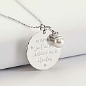 Ancien Pendentif Médaille Plaquer Or Breloque perle | UK