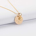 Charm Pendentif étoile En Argent 925 Plaqué Or Jaune - Collier Breloque Pastille Fantaisie Pour Femme