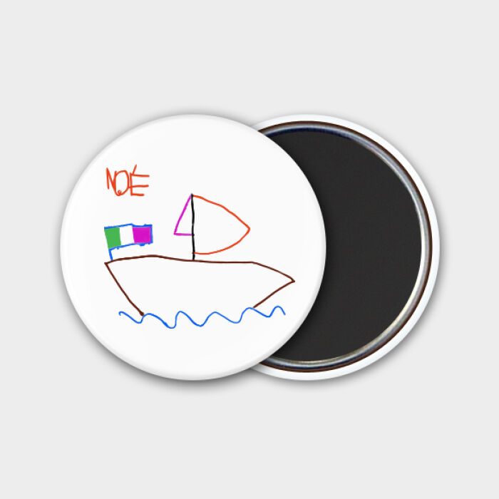 Magnet personnalisé 56mm - dessin non retouché