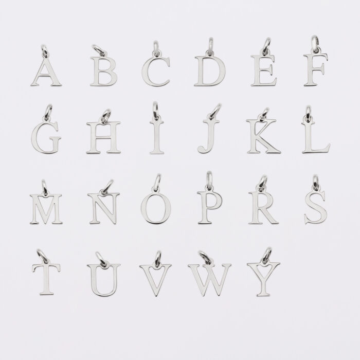 Bracelet personnalisé jonc argent médaille initiale 14 mm