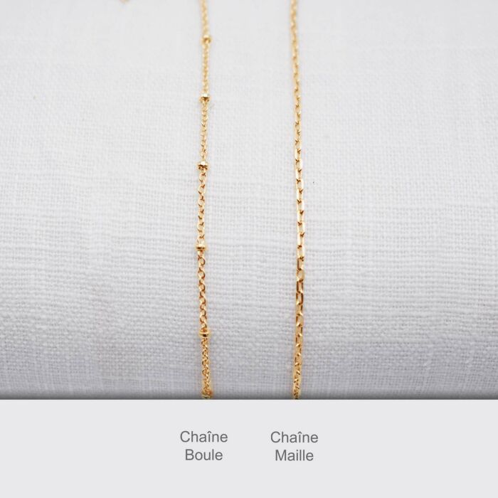 Chaine enfant plaqué or en option