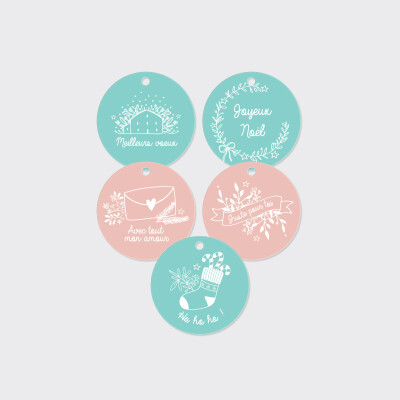 Étiquettes pour cadeaux de Noël