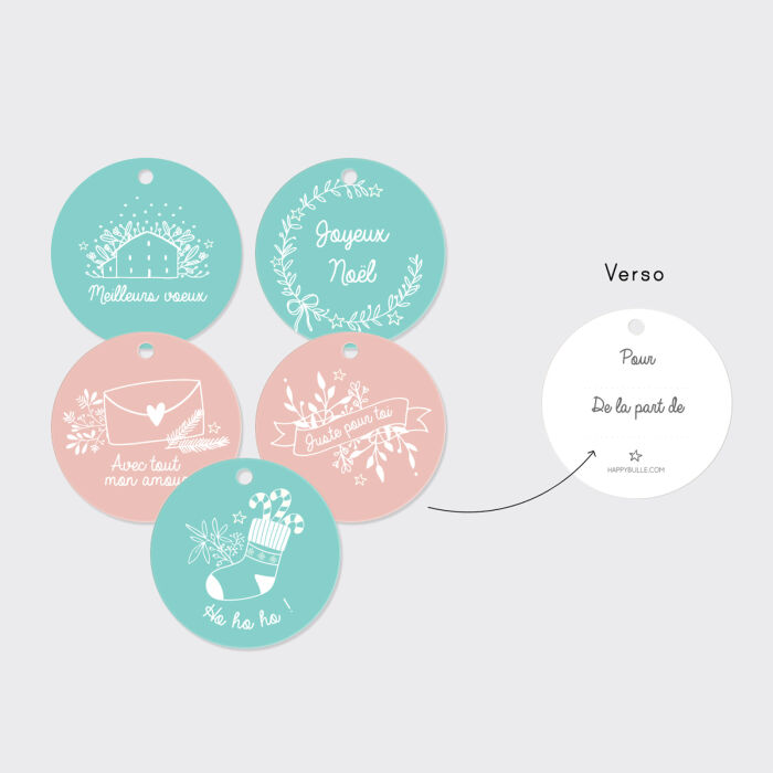 Étiquettes pour cadeaux de Noël