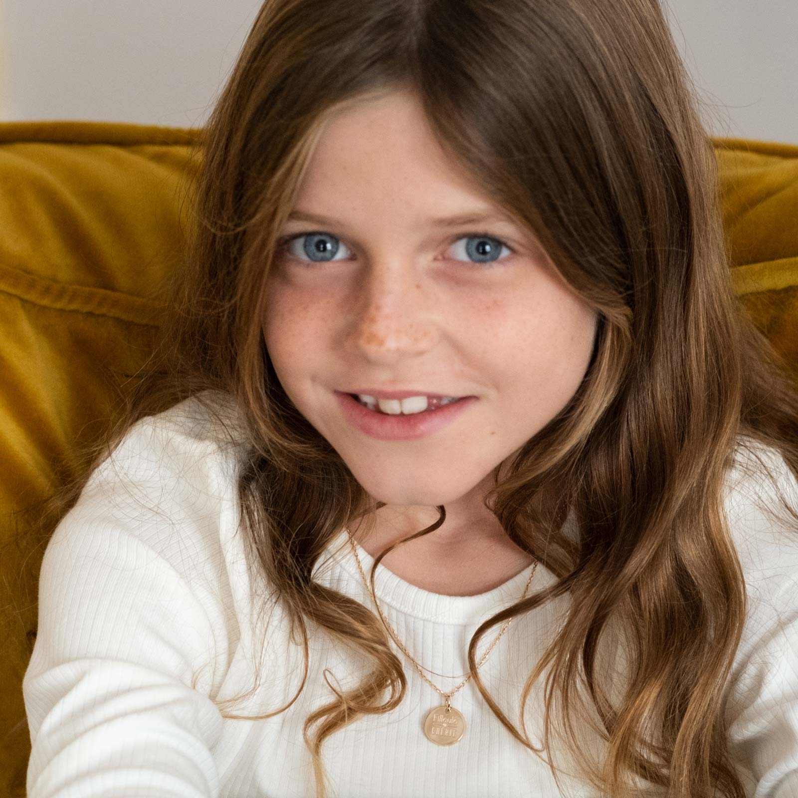 Parure De Bijoux Fantaisie Enfant - Collier, Bracelet, Boucles D'oreilles Blanc/ivoire/turquoise