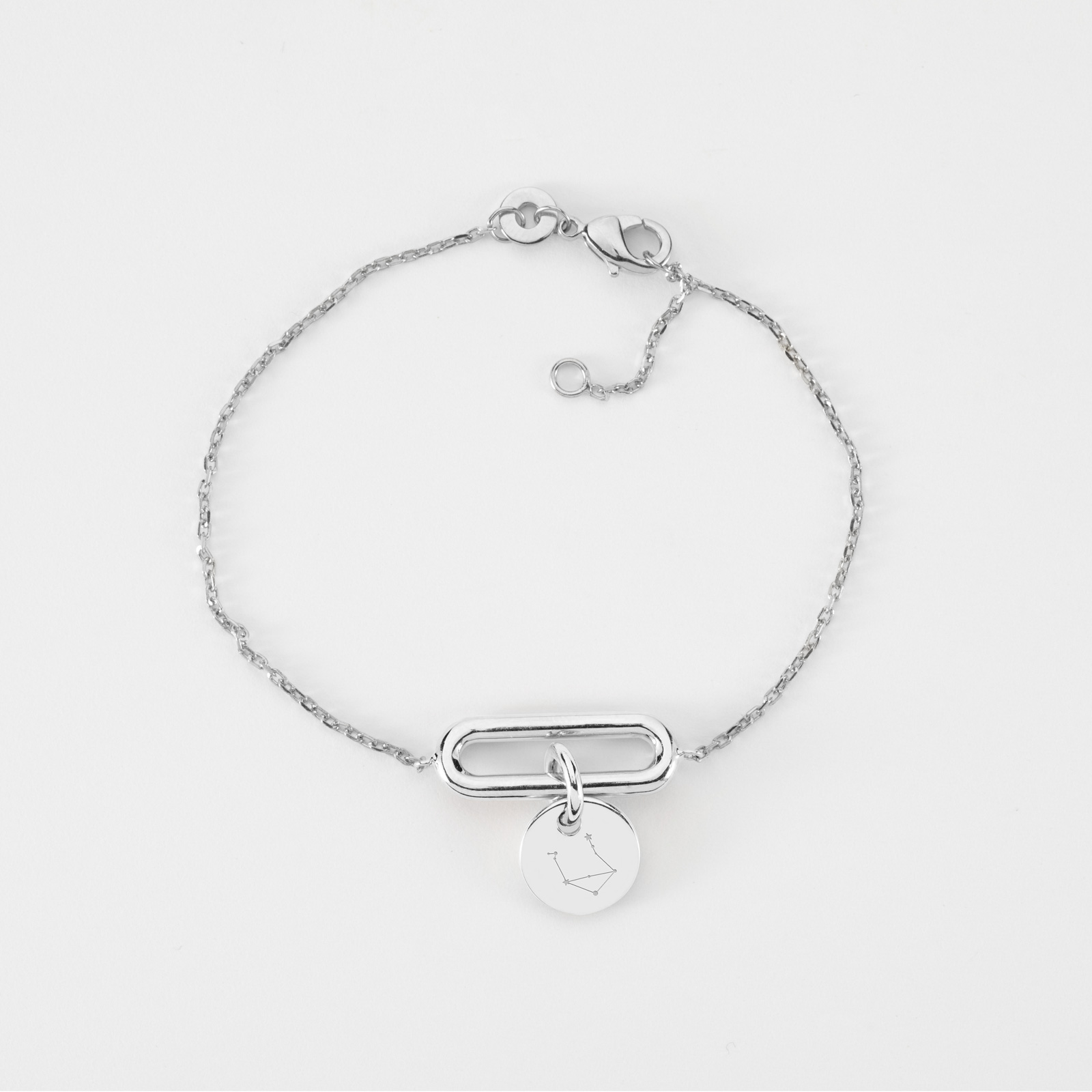 Pulsera Con Eslabones Ovalados Fabricada En Plata De Ley 925 Mls