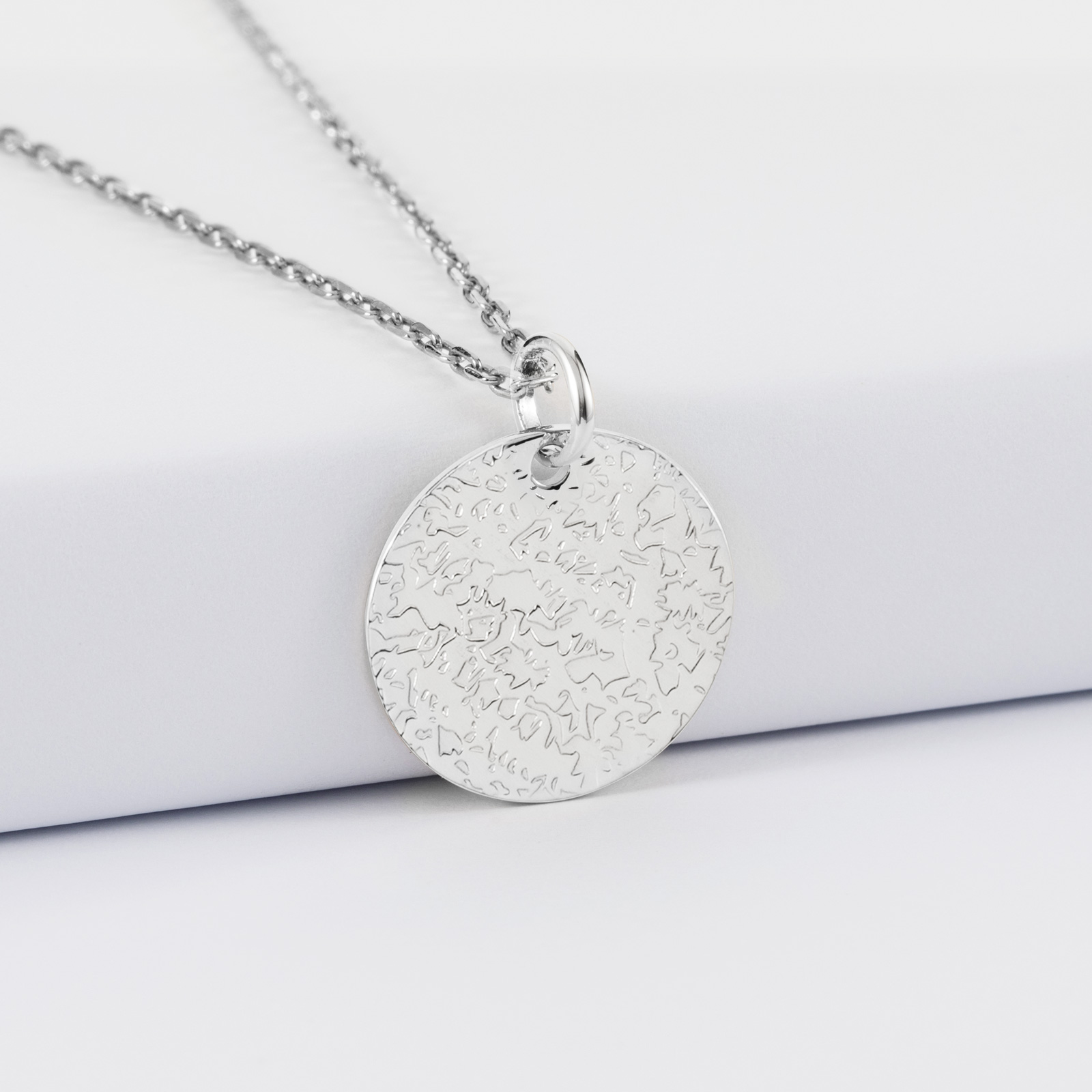 Pendentif En Argent Massif Gravé Orient 1915 – Style Gland, Monogramme E.C.