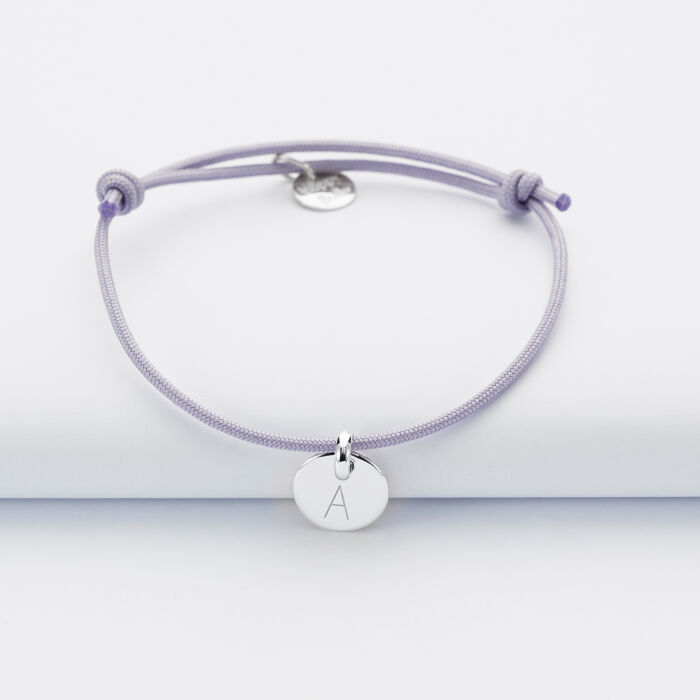 Bracelet enfant personnalisé médaille gravée argent 10 mm - 3