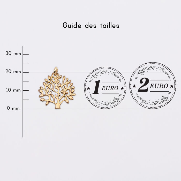 Breloque arbre de vie 20 mm - guide des tailles pièces