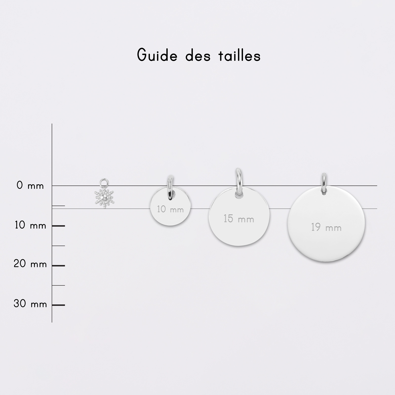 Etoile brillante argent breloque 6 mm HappyBulle — free download