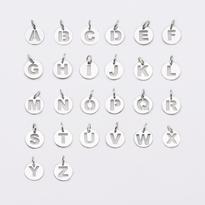 Breloque lettre initiale argent 11 mm