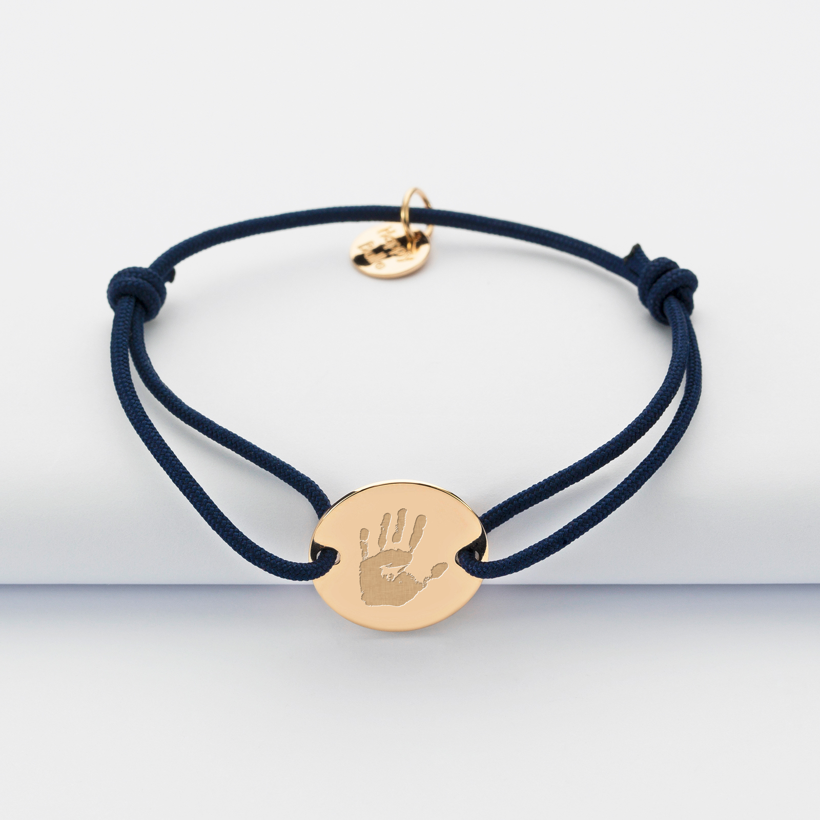 Bracelet chaine personnalisé médaille gravée argent 2 trous 15 mm
