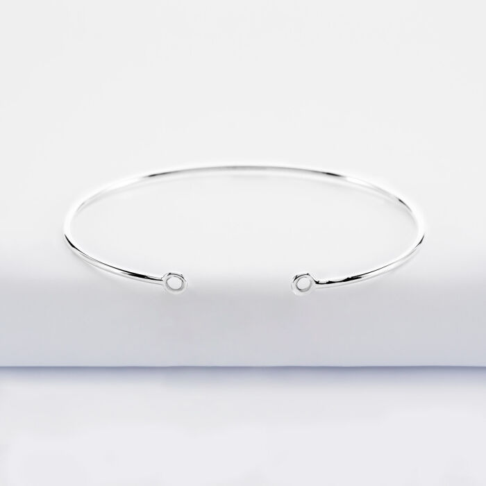 Bracelet jonc argent ouvert