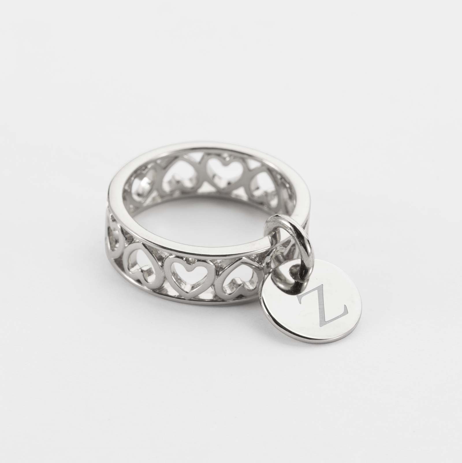 Bague Cœur Ajourée En Argent Taille 54 - Occasion En Bon état, Sans Marque