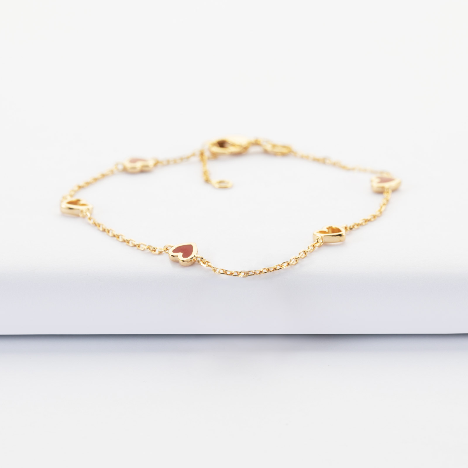 Bracelet Chaîne Cœur Bleu Avec Strass - Marque Satellite - 17-18 Cm - Occasion