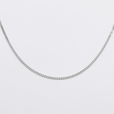 Chaîne gourmette argent - présentation