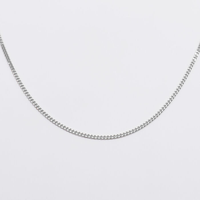 Chaîne gourmette argent - présentation