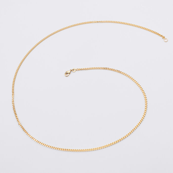 Chaîne gourmette plaqué or