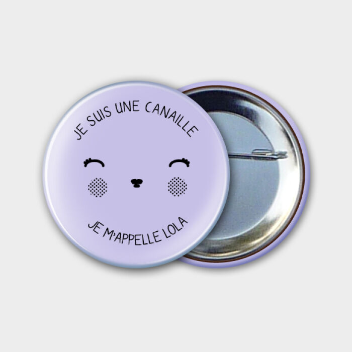 Badge "P'tite Bouille" prénom 2